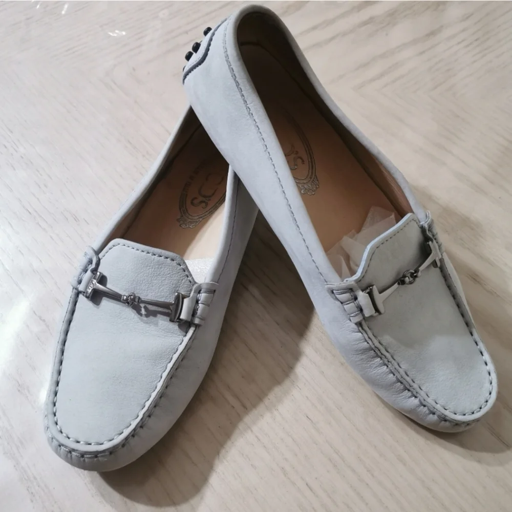 Tod's Suede Moccasin Loafers - Picture 1 of 16